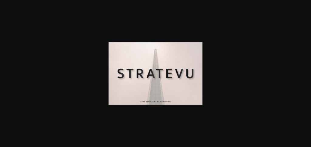 Stratevu Font Poster 1