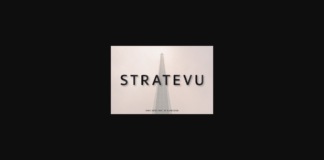 Stratevu Font Poster 1