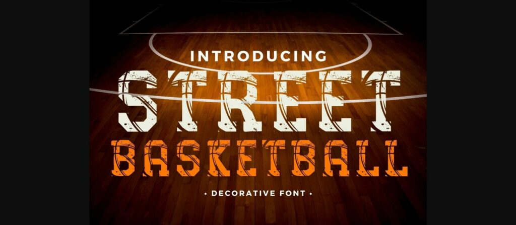 Street Basketball Font Poster 3