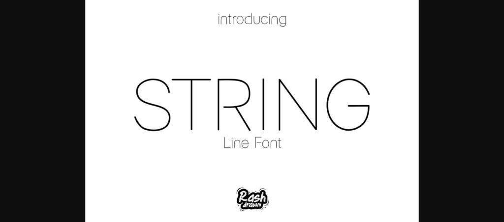 String Font Poster 3