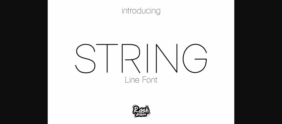 String Font Poster 3