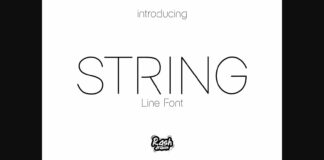 String Font Poster 1