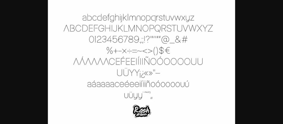 String Font Poster 4