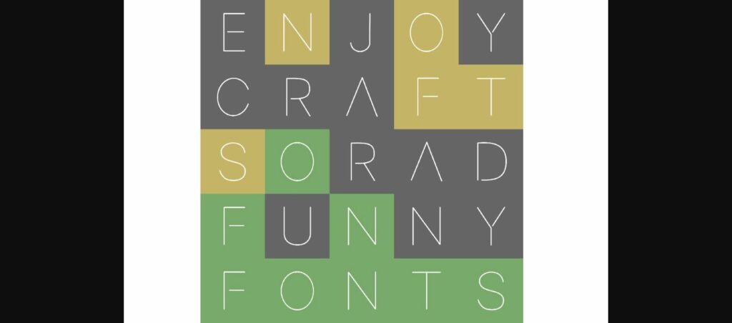 String Font Poster 6