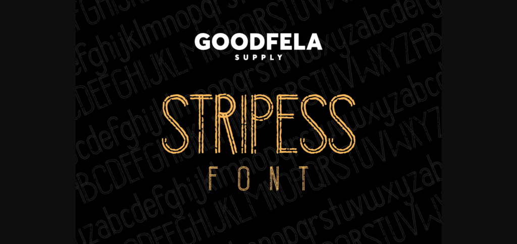 Stripess Font Poster 3