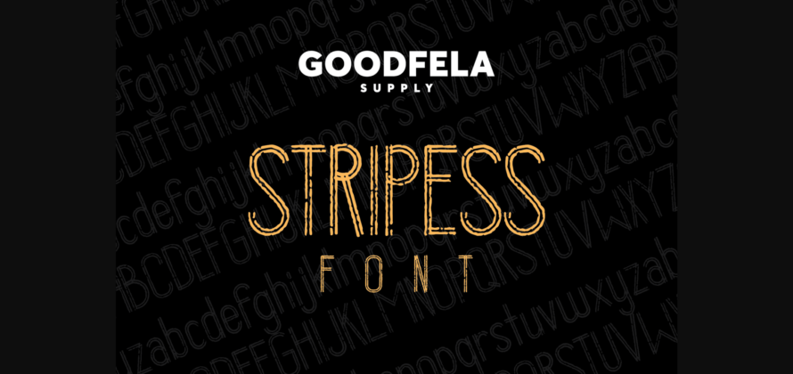 Stripess Font Poster 1