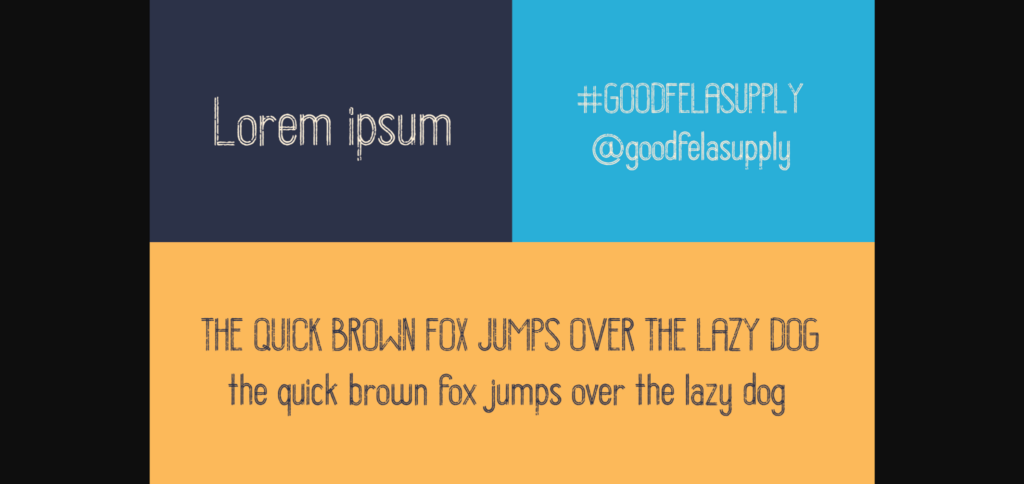 Stripess Font Poster 2