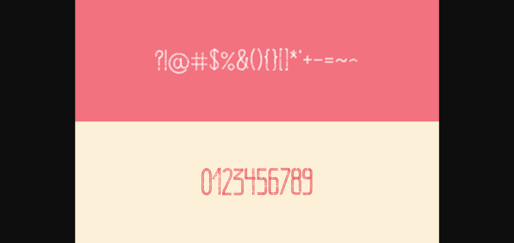 Stripess Font Poster 5