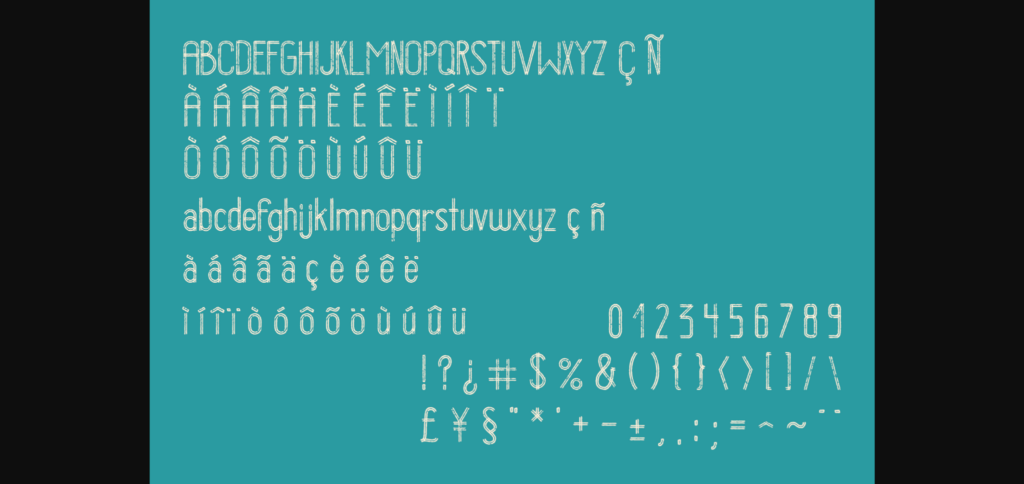 Stripess Font Poster 7