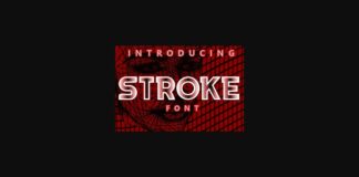 Stroke Font Poster 1