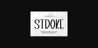 Stroke Font Poster 1