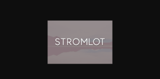 Stromlot Font Poster 1