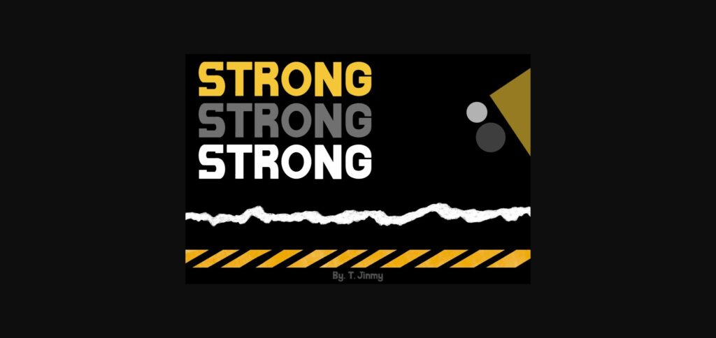 Strong Font Poster 3