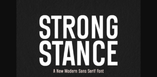 Strong Stance Font Poster 1