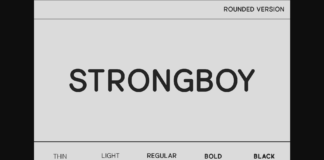 Strongboy Rounded Font Poster 1