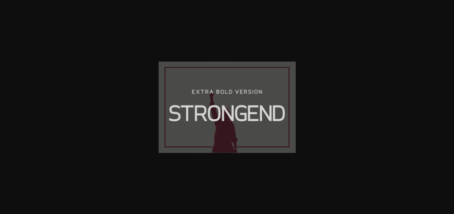 Strongend Extra Bold Font Poster 3