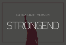 Strongend Extra Light Font