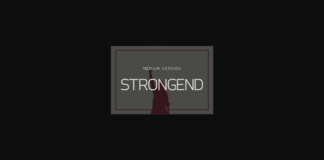 Strongend Medium Font Poster 1