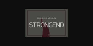 Strongend Semi-Bold Font Poster 1