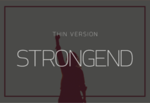 Strongend Thin Font