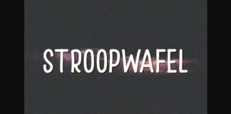 Stroopwafel Font Poster 1