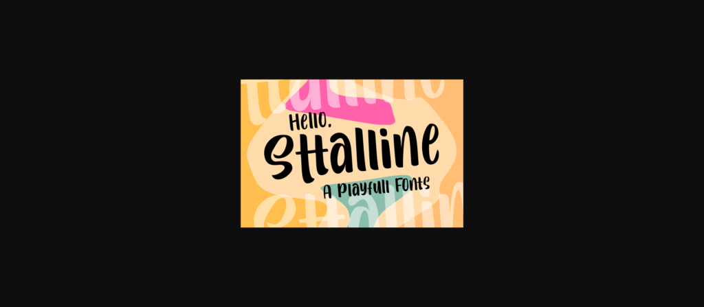 Sttalline Font Poster 3