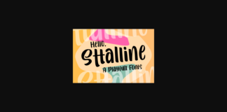 Sttalline Font Poster 1