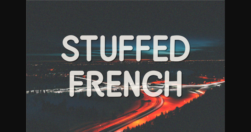 Stuffed French Font Poster 3