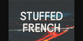 Stuffed French Font Poster 1