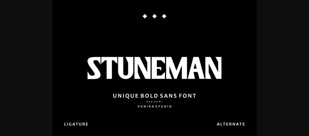 Stuneman Font Poster 1