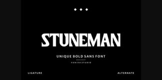 Stuneman Font Poster 1