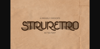 Sturetro Font Poster 1