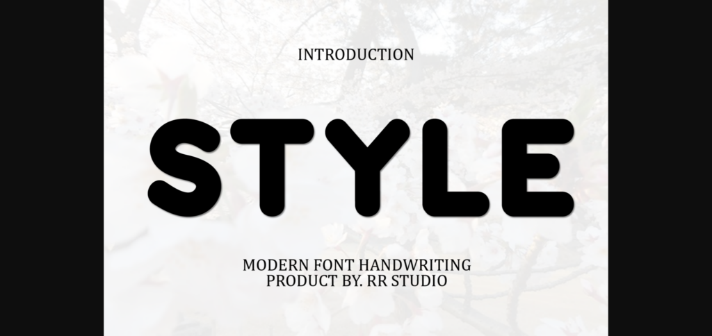 Style Font Poster 3