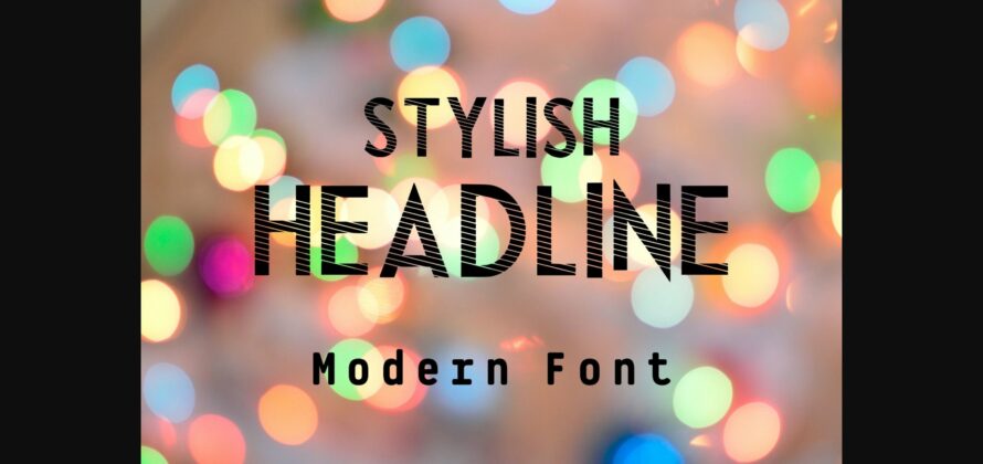 Stylish Headline Font Poster 6