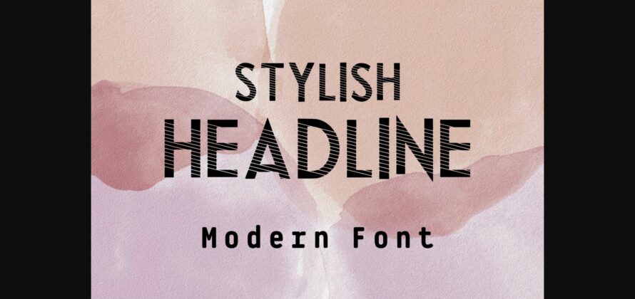 Stylish Headline Font Poster 7