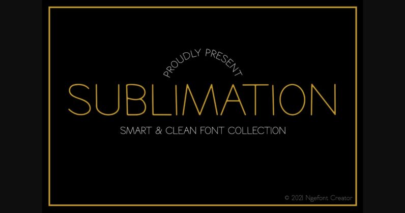 Sublimation Font Poster 3