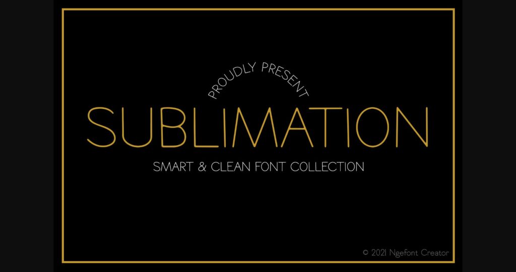 Sublimation Font Poster 1