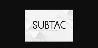 Subtac Font Poster 1