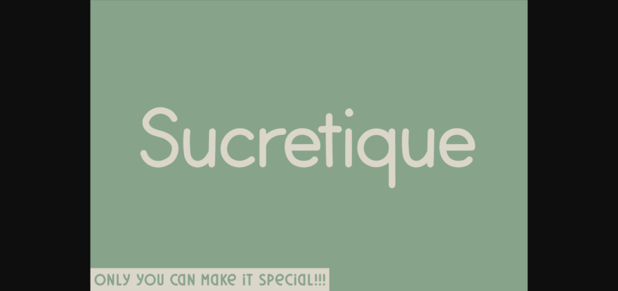 Sucretique Font Poster 3