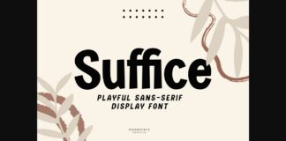 Suffice Font Poster 1