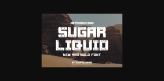 Sugar Liquid Font Poster 1