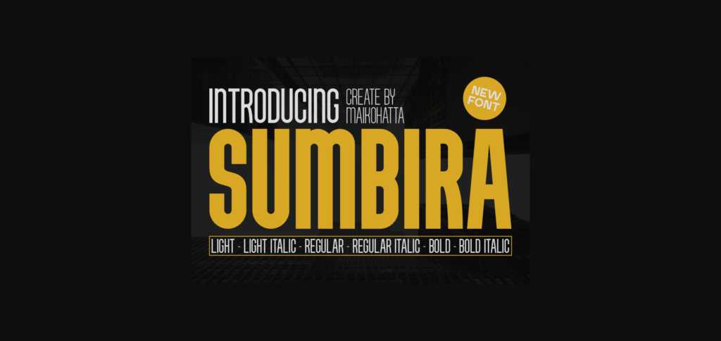 Sumbira Font Poster 3