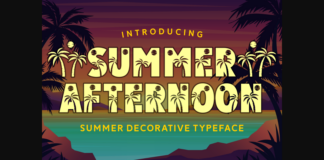 Summer Afternoon Font Poster 1