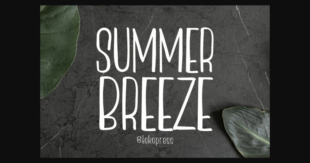 Summer Breeze Font Poster 3