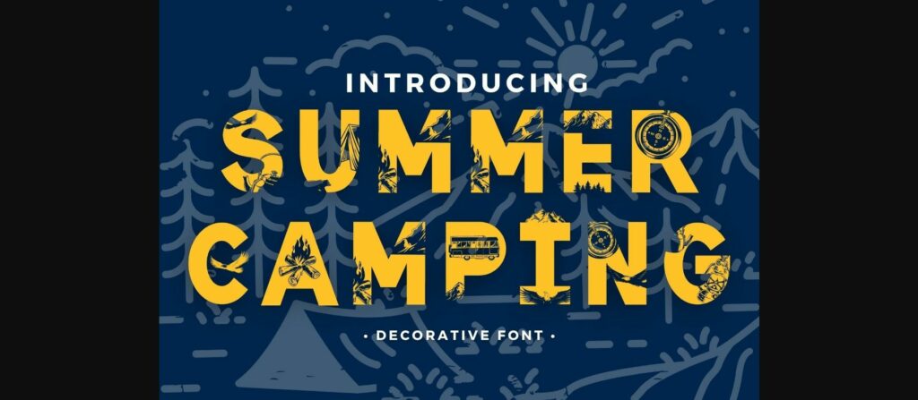 Summer Camping Font Poster 3