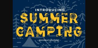 Summer Camping Font Poster 1