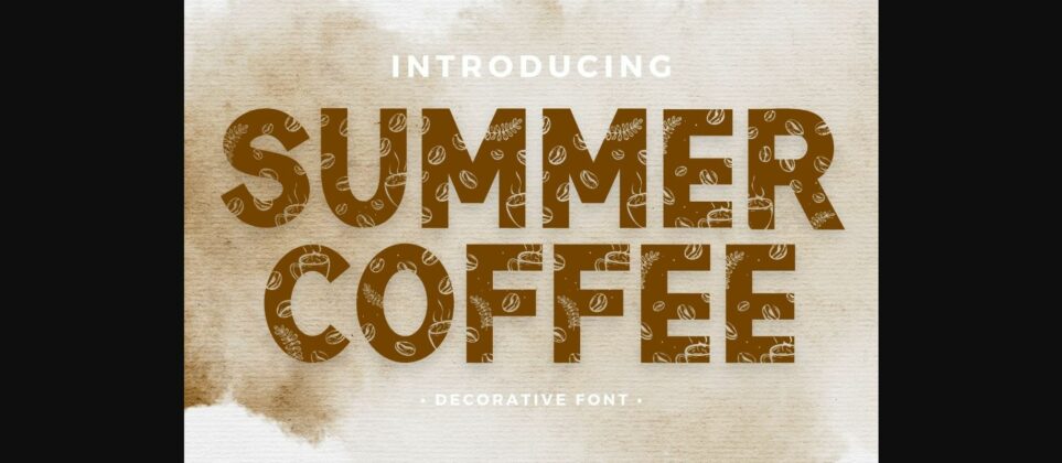 Summer Coffee Font Poster 3