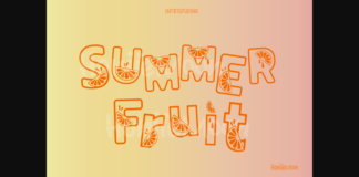 Summer Fruit Font Poster 1