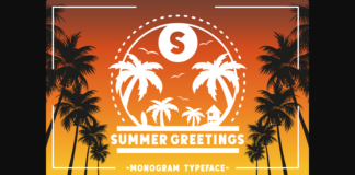 Summer Greetings Font Poster 1