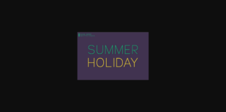 Summer Holiday Font Poster 1